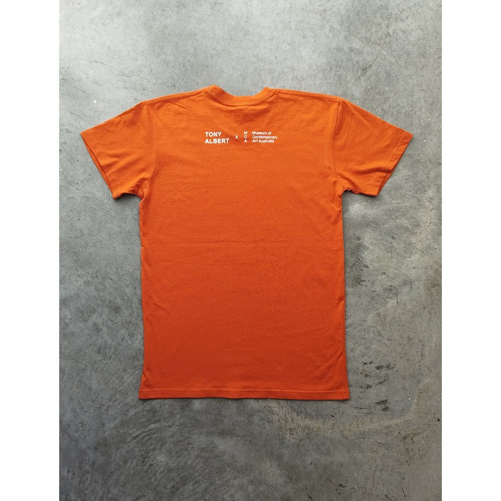 T-shirt | Not a Souvenir | Orange | Tony Albert | MCA