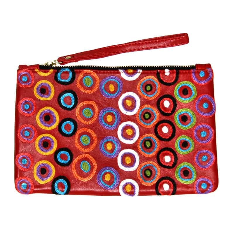 Clutch Bag | Leather | Daisybell Kulyuru | Red
