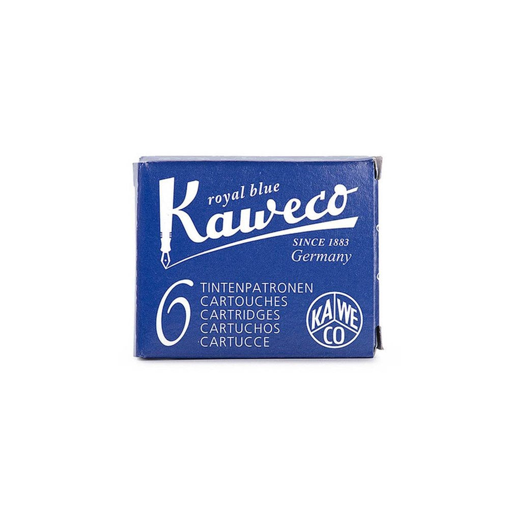 Fountain Pen Ink Cartridges | Kaweco | Pack of 6 | Assorted Colours