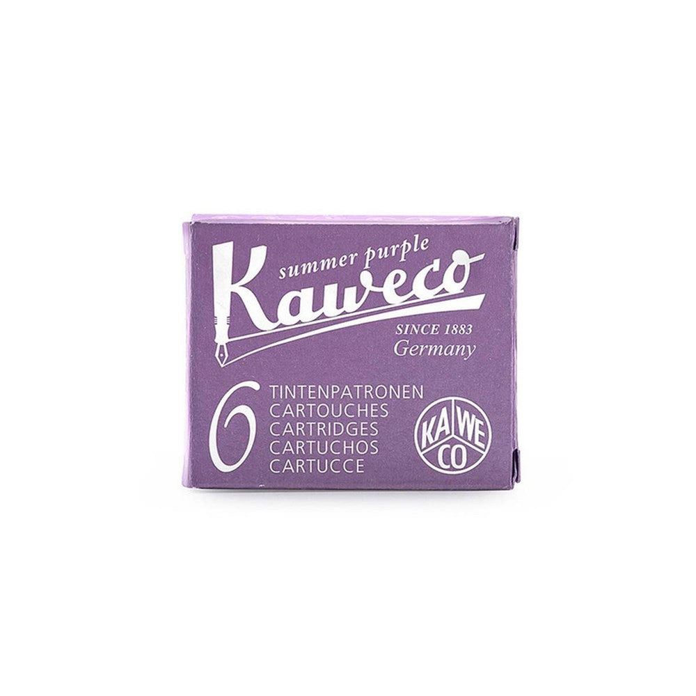 Fountain Pen Ink Cartridges | Kaweco | Pack of 6 | Assorted Colours