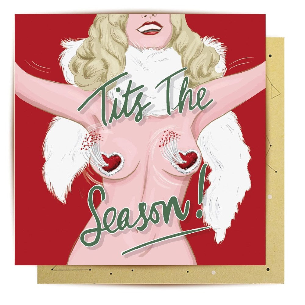 Greeting card | Tits the season | Christmas