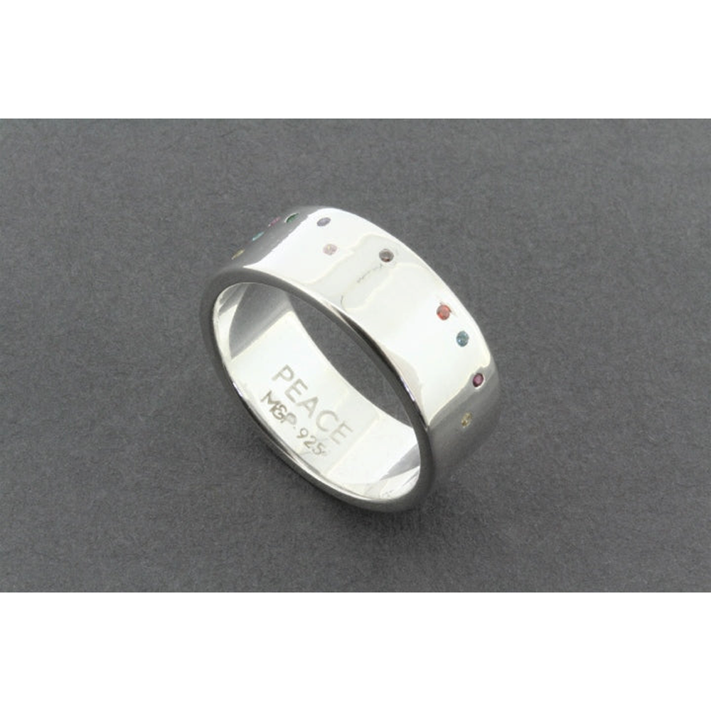 Ring | Braille : Peace | Silver