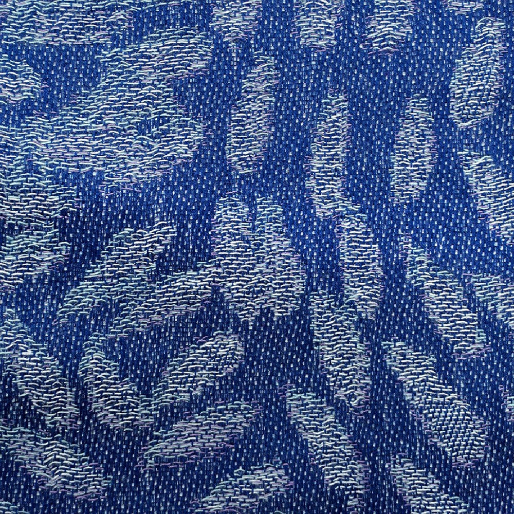 Scarf | Woven Modal | Daphne Napurrula Marks | Grey on Blue