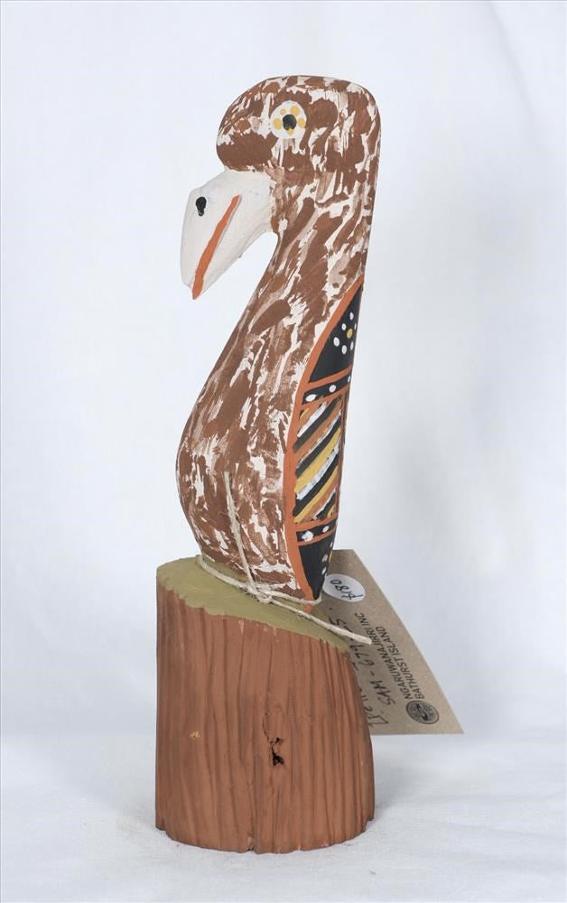 Sculpture | Pelican carving by David David Tipuamantumirri | Ngaruwanajirri Inc
