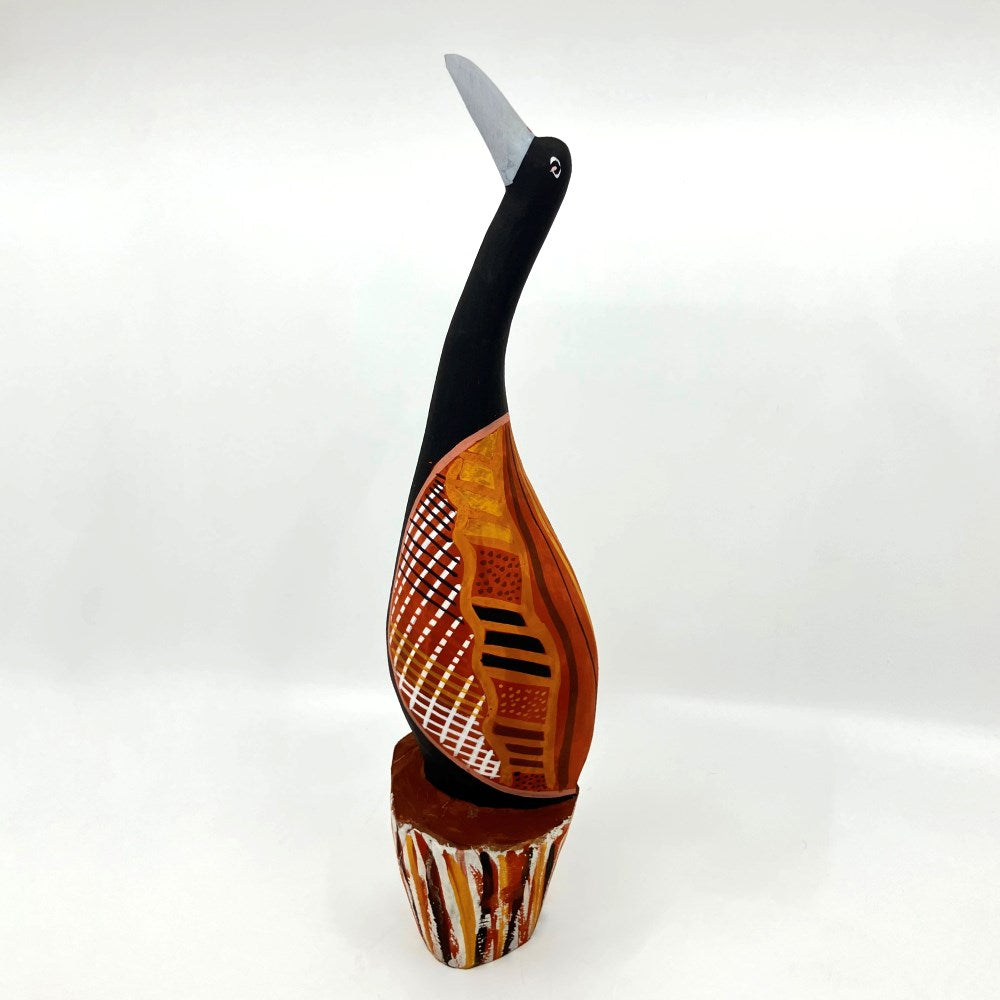 Sculpture | Magpie goose carving by Thomas Munkano | Ngaruwanajirri Inc