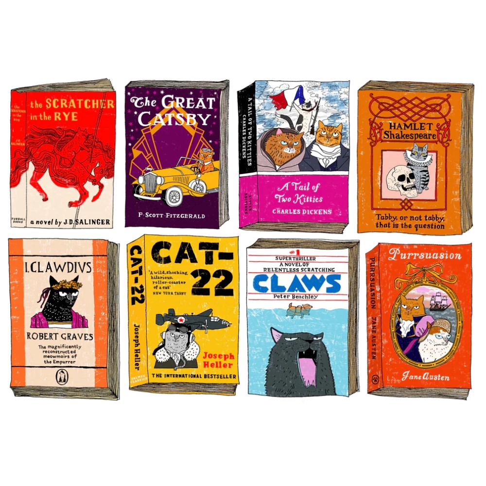 Puzzle | Well-Read Cats | Illustrator: Charlotte Farmer