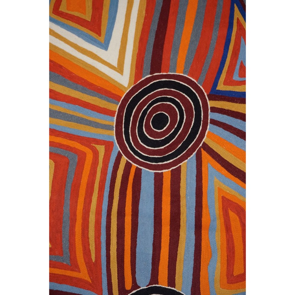 Wool Rug | Mary Napangardi Brown | Mina Mina Jukurrpa | 1.2 x 1.8m