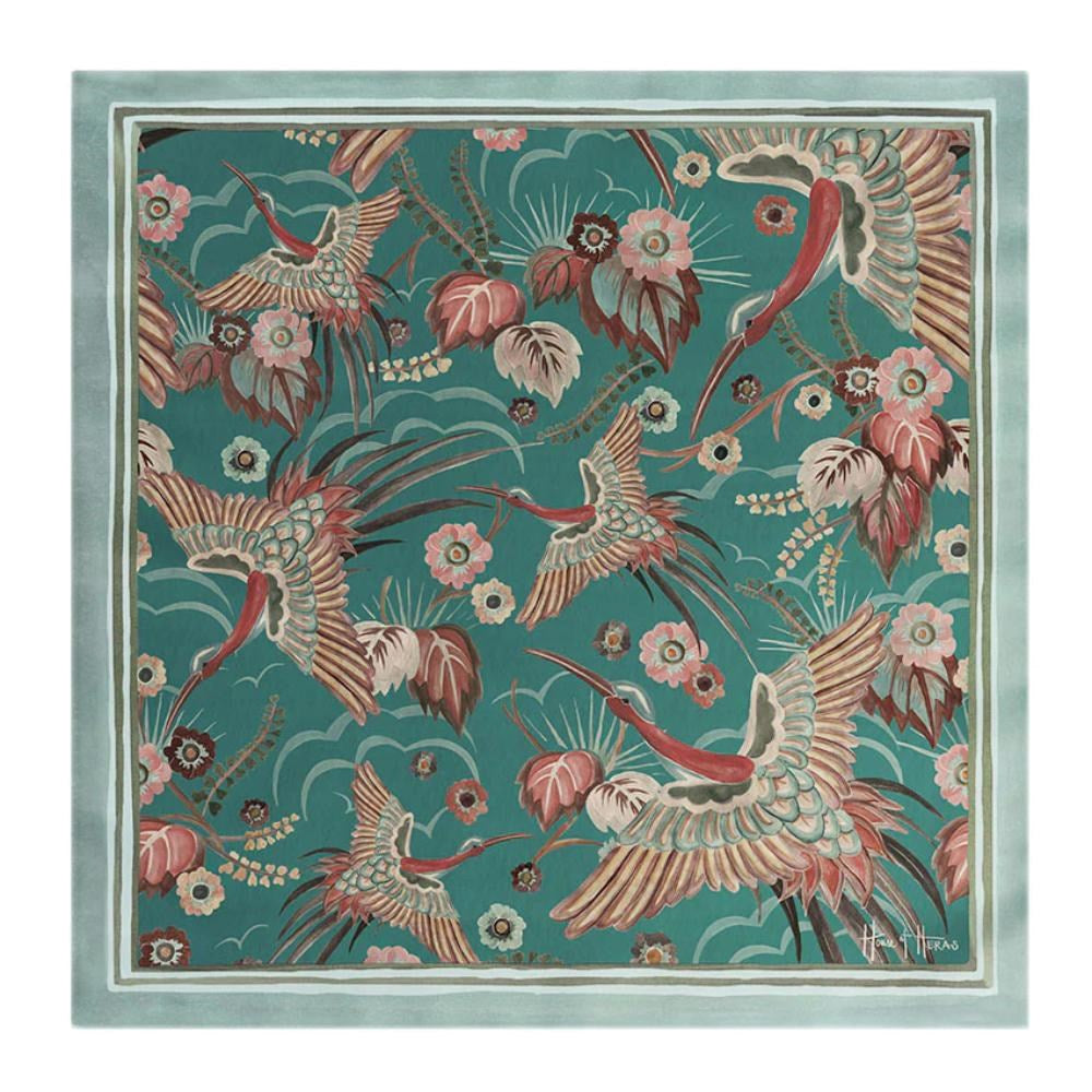 Scarf Silk | 65 x 65cm | Bird of Paradise | House of Heras