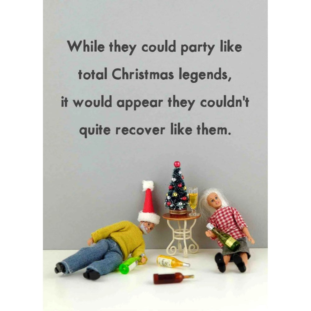 Greeting card | Party like christmas legends | christmas