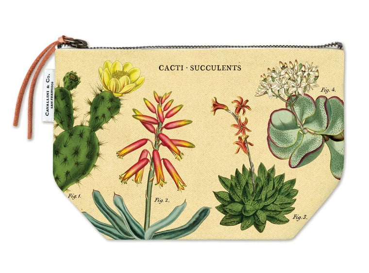 Pouch | Vintage cacti succulents