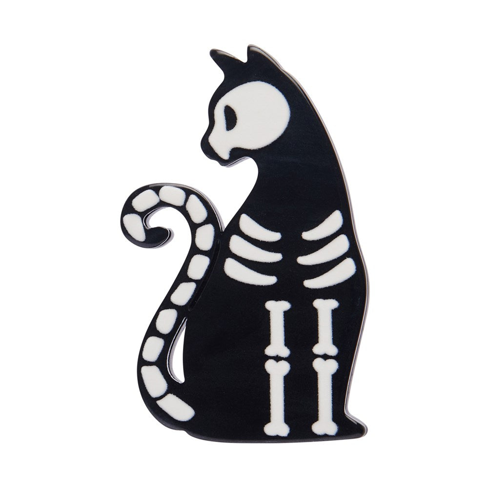 Brooch | Mini Bone Cat | Erstwilder