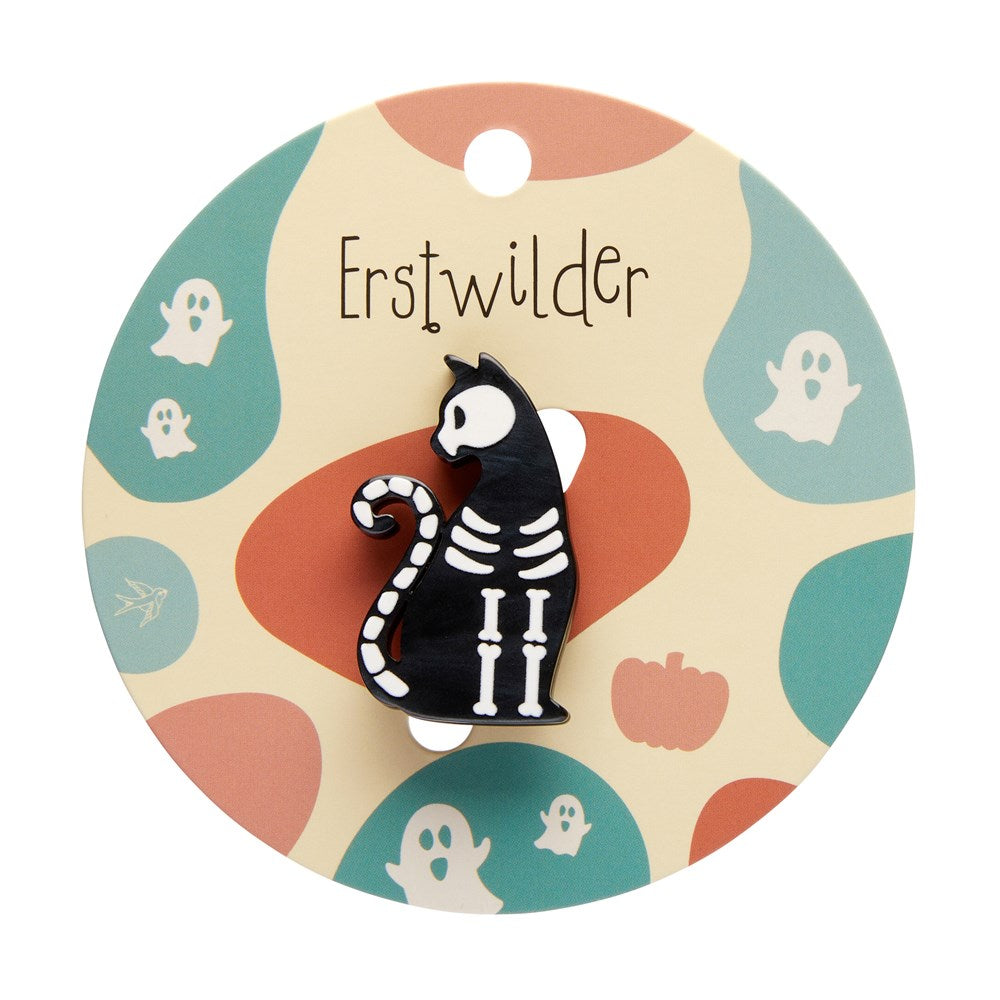 Brooch | Mini Bone Cat | Erstwilder