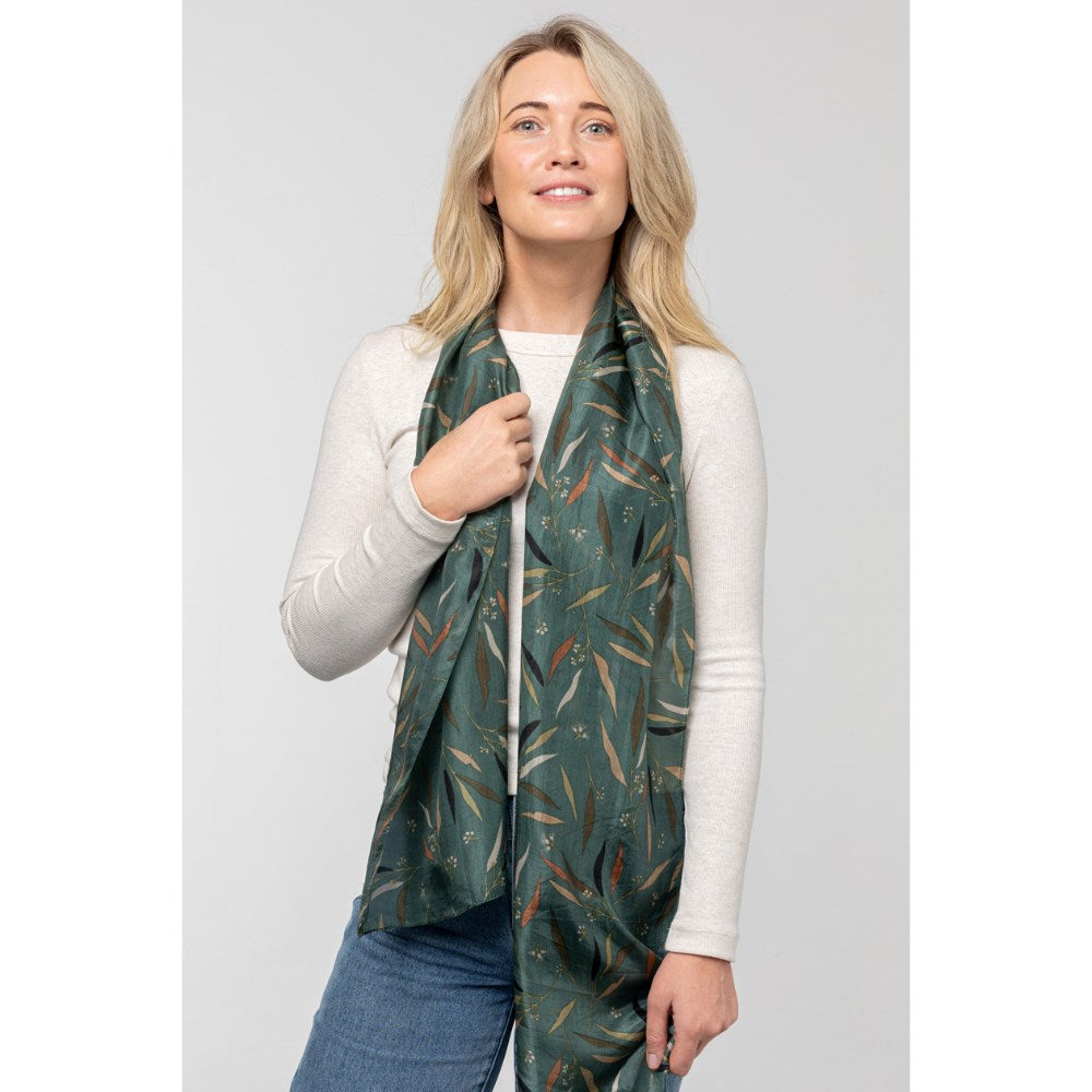 Scarf | Silk | gumleaf | teal