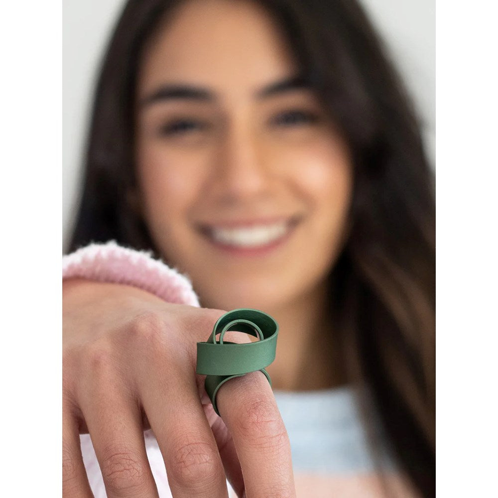 Ring | Thick Knot | Green