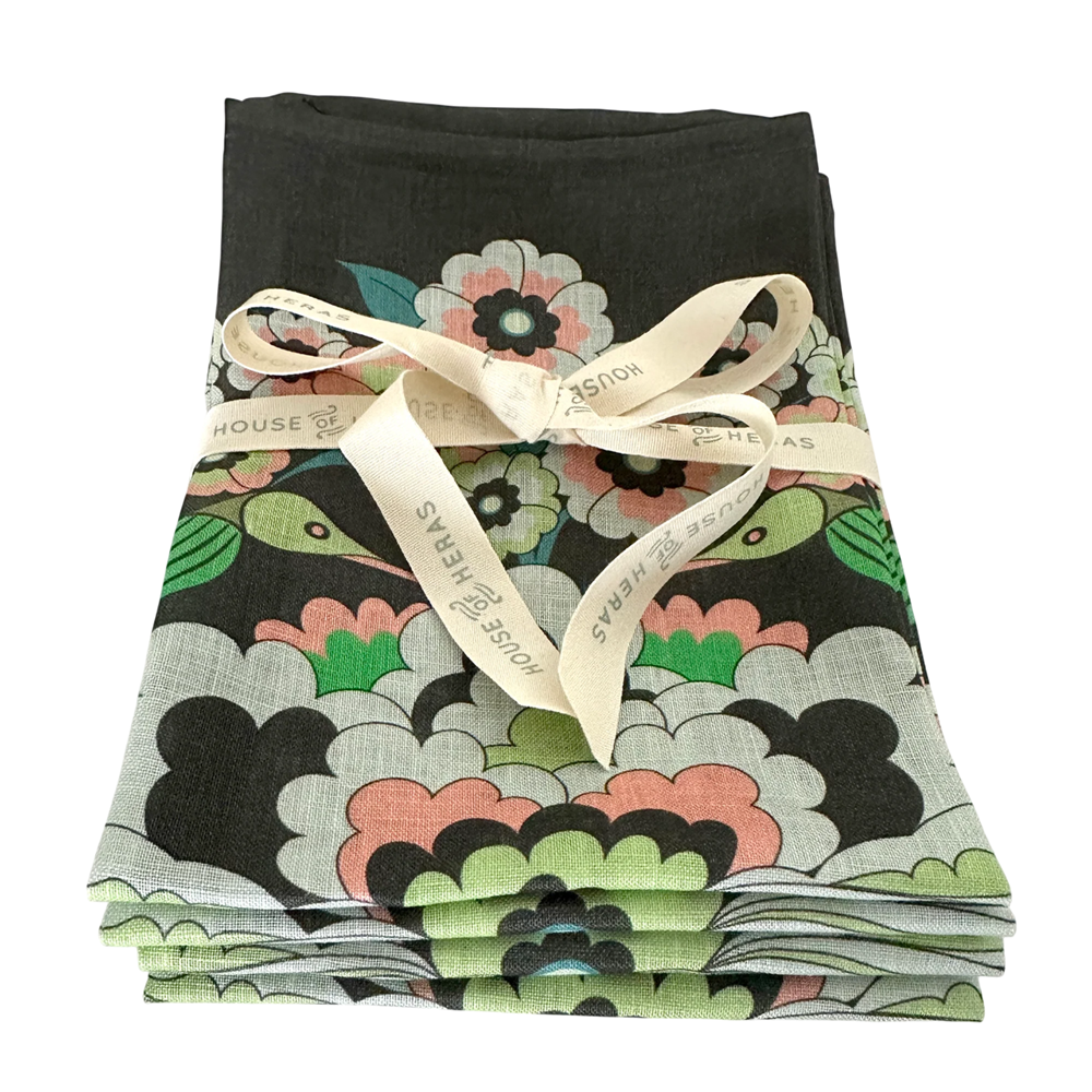 Napkin Set | Hummingbird Meadow | Linen | set of 4
