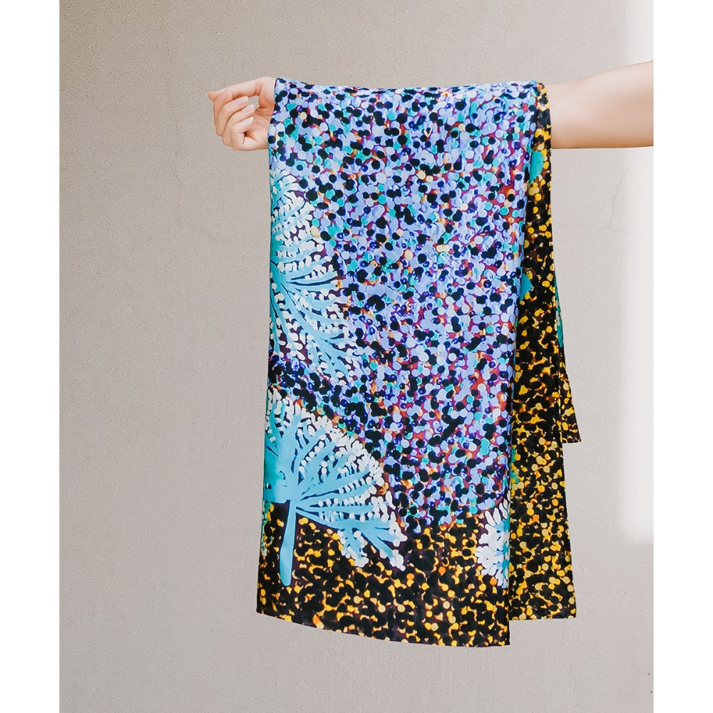 Scarf | Silk | Kalaru by Nancy Nyanjilpayi Chapman | One of Twelve