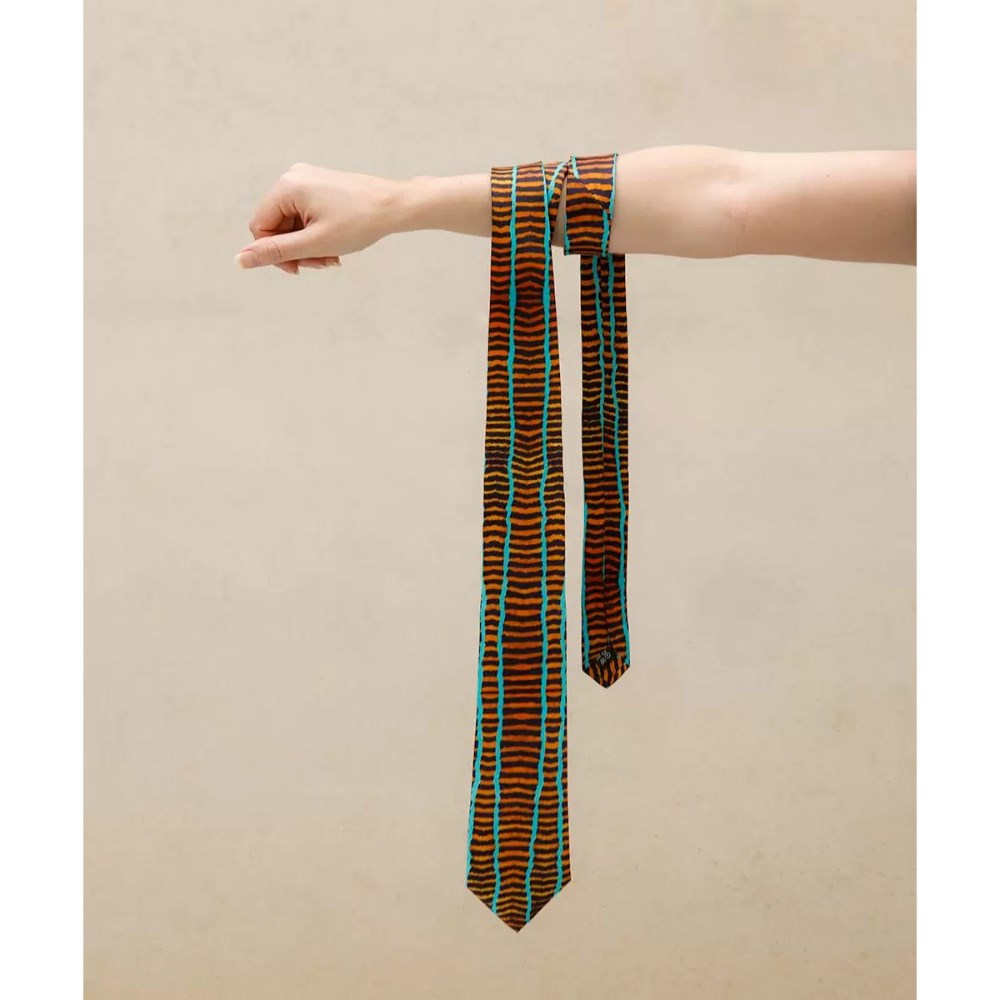 Tie | Silk | Kulyakartu Ngurra by Wokka Taylor