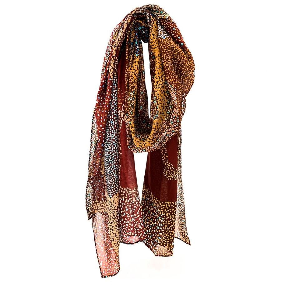 Scarf | Cotton | Lynette Nangala Brown