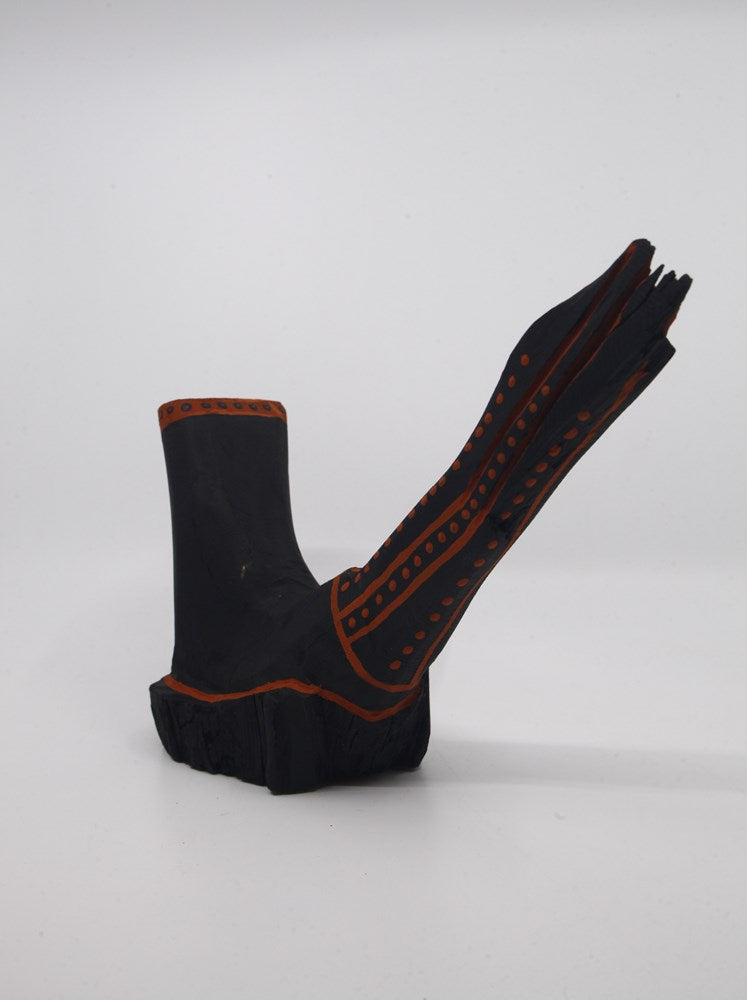Sculpture | Black Cockatoo carving by Raphaelina Babui | Ngaruwanajirri Inc