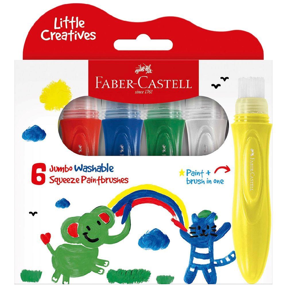 Squeeze Paintbrushes | Jumbo Washable | Faber-Castell