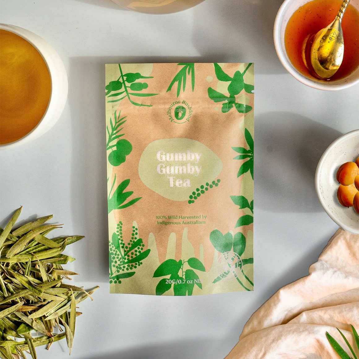 Loose leaf tea | gumby gumby tea | Melbourne Bushfood