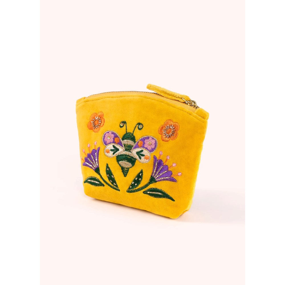 Pouch | Velvet Embroidered | Mini