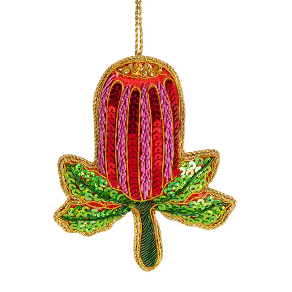 Bauble | Embroidered | Banksia