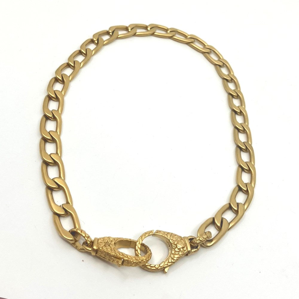 Necklace | Gold link choker | Lisa Roet
