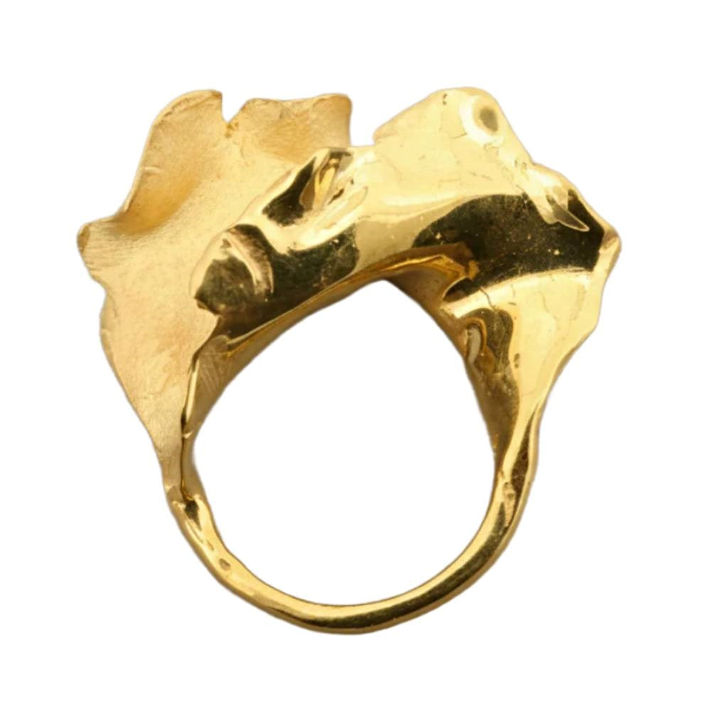 Ring | Torn signet | Gold