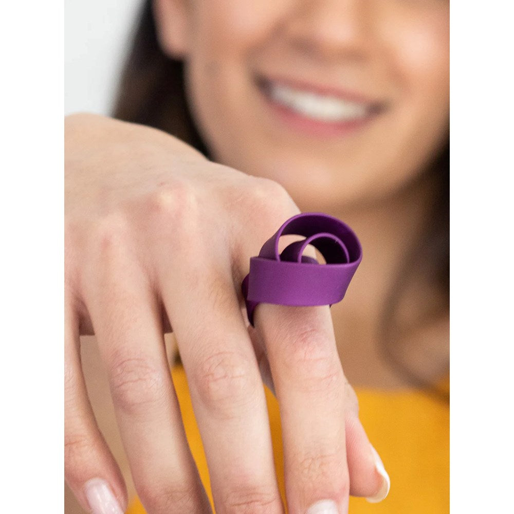 Ring | Thick Knot | Purple