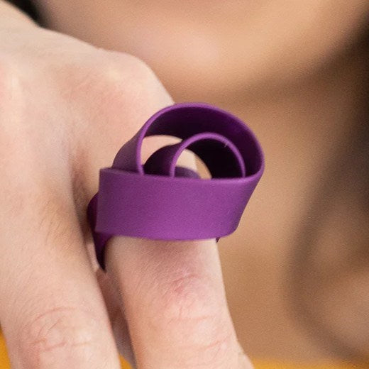 Ring | Thick Knot | Purple