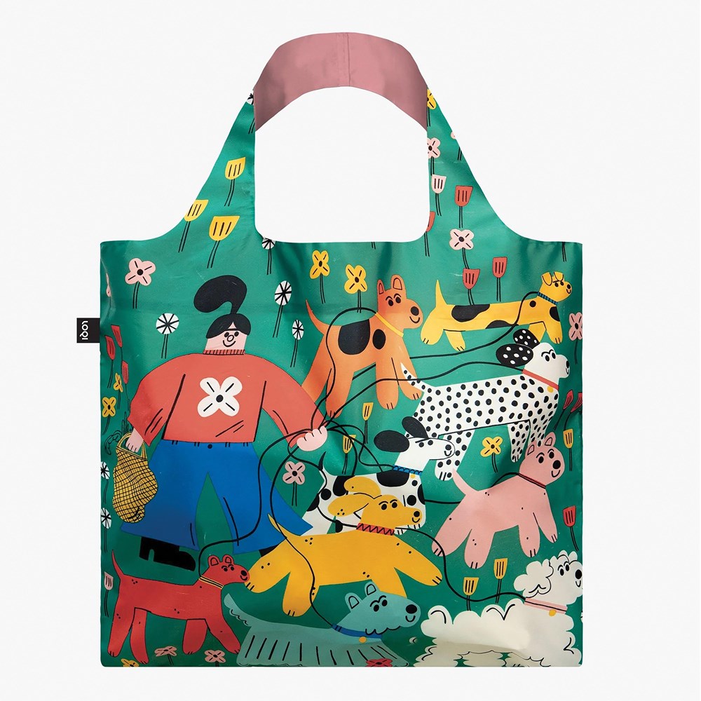 Reusable bag | Dog walking by Tess Smith-Roberts | LOQI