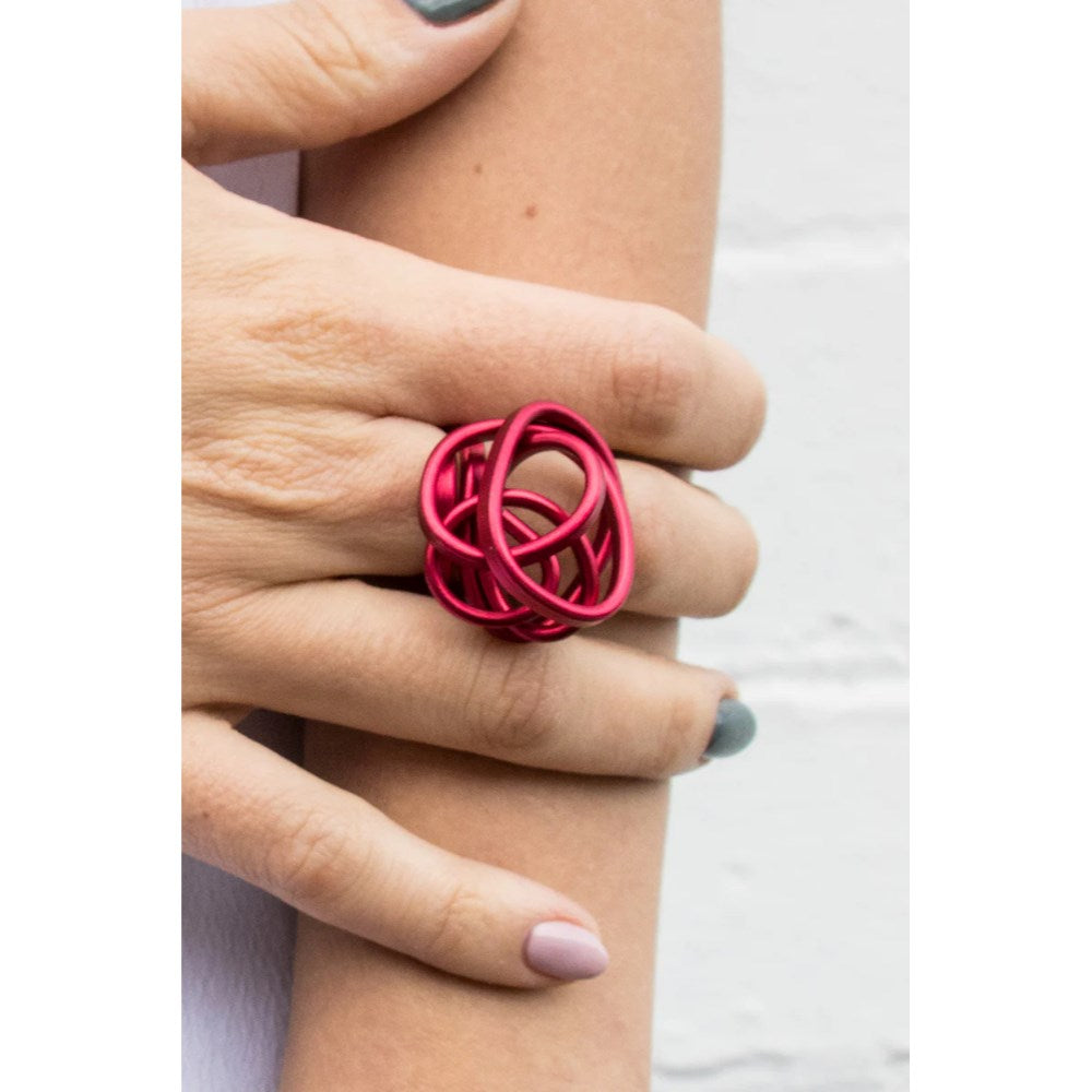 Ring | Fine Knot | Red