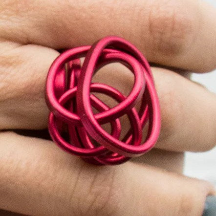 Ring | Fine Knot | Red