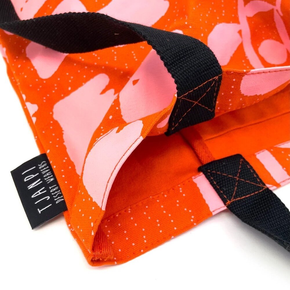 Tote bag | Margaret Smith | Tjanpi Desert Weavers | Flame Red