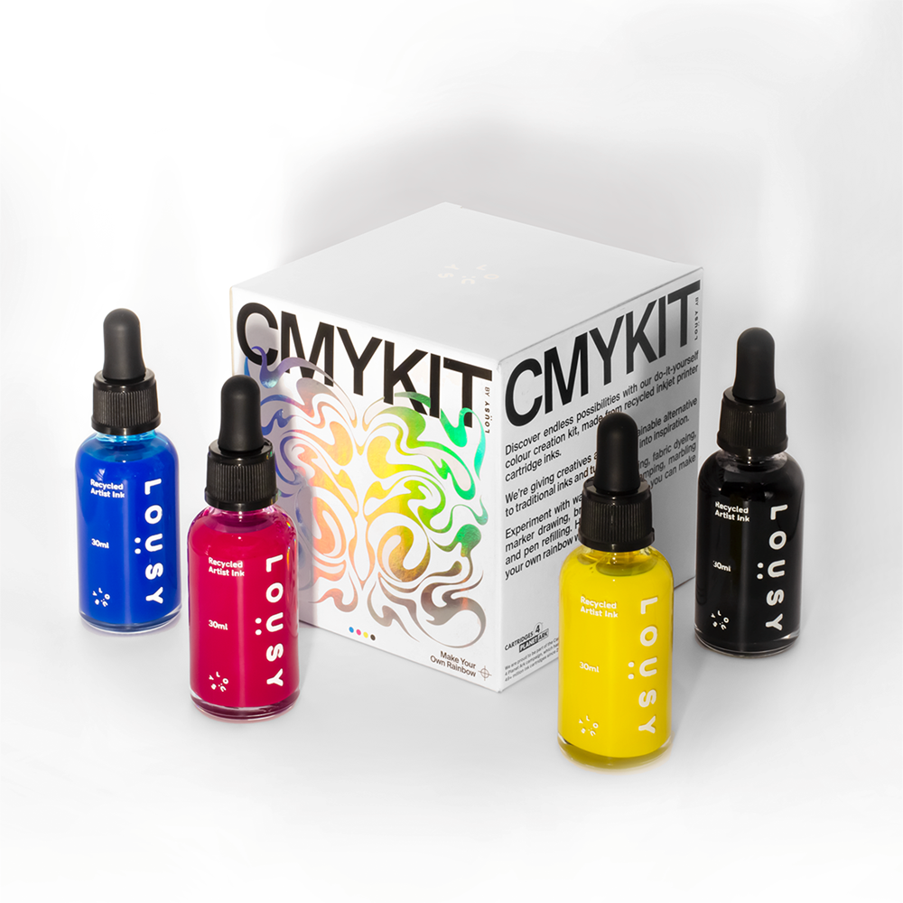 Ink bottle set | Lousy Ink | CMYKIT | 4 x 30ml