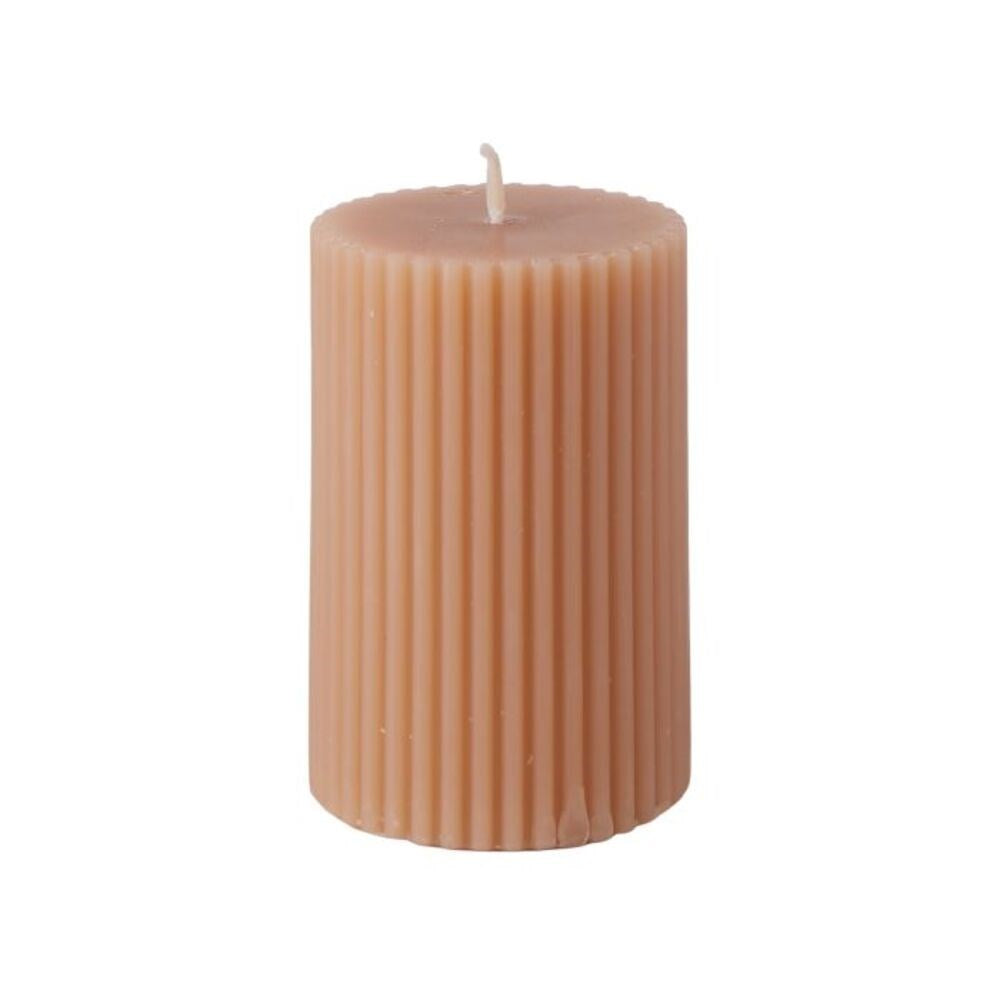 Pillar candle | ribbed | 7.5cm | goji berry & ginger