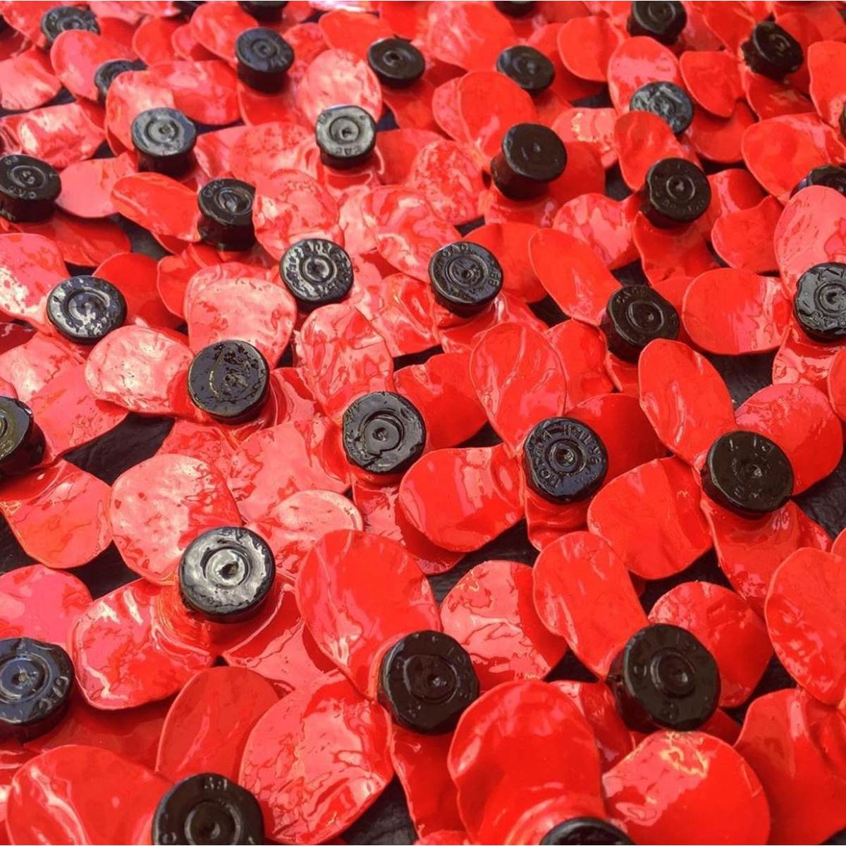 Brooch | Remembrance poppy | Trench art by Martin de Ruyter