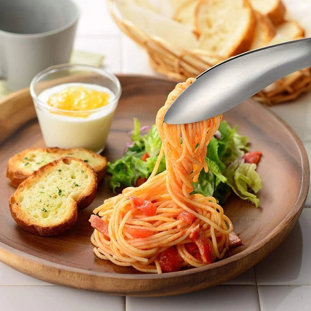 Tongs | Moritsuke long fingertip server | silver