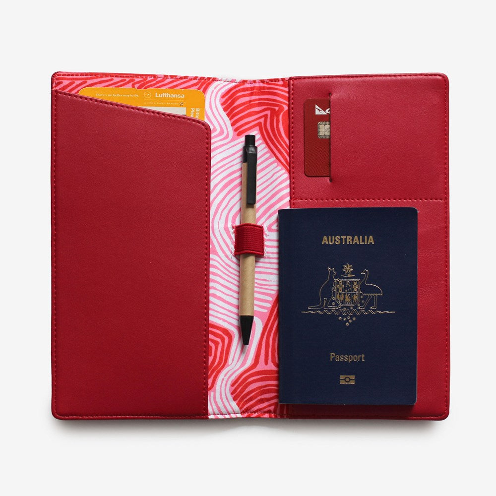 Travel Wallet | Red | Lucy Simpson