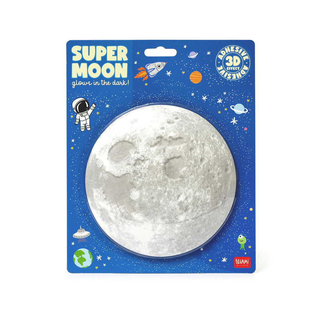 3D Sticker | Super Moon | Glow in the dark