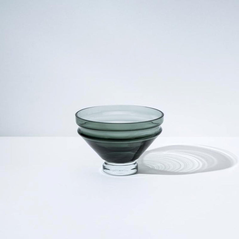 Bowl | glass | Raawii Relae | small | cool grey