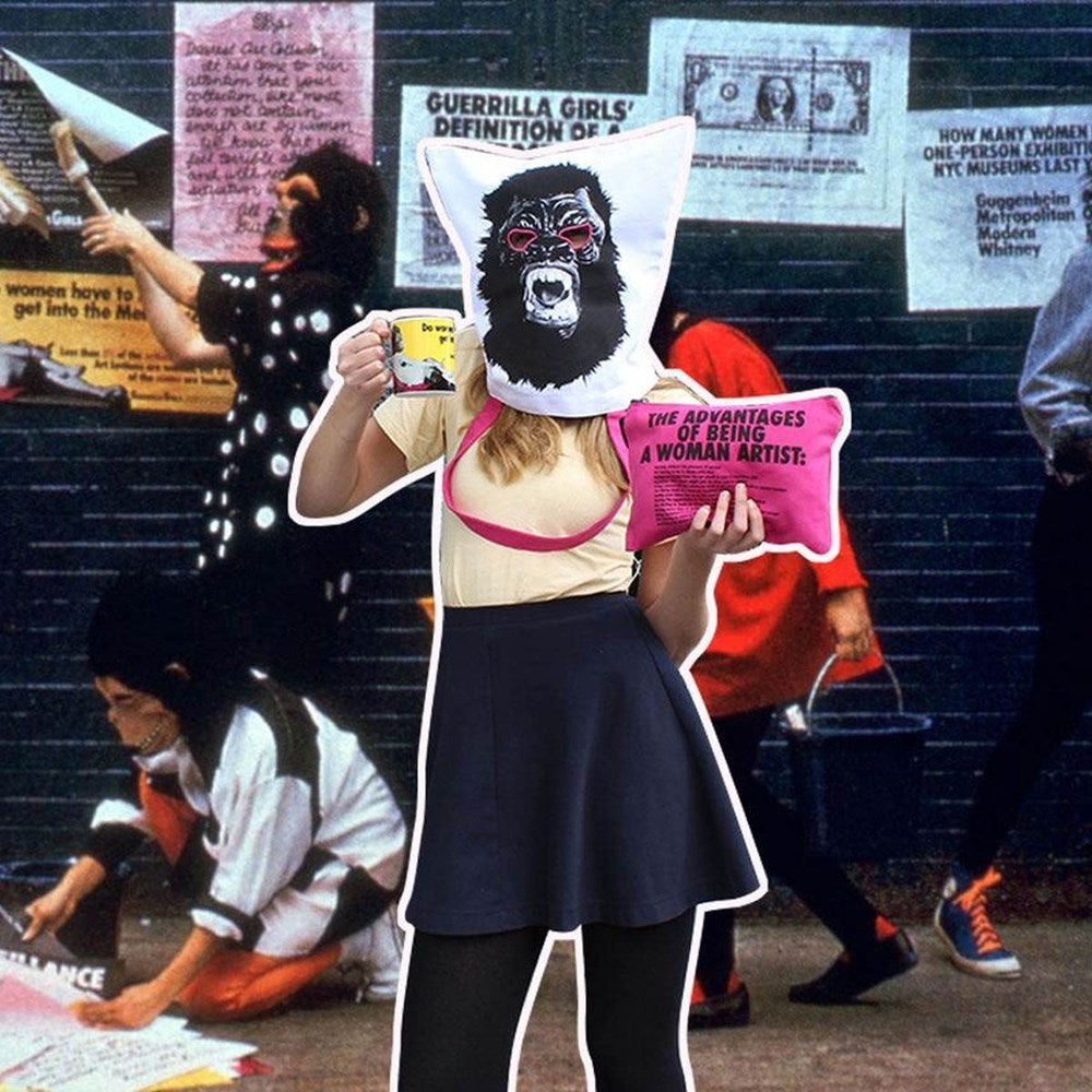 Clutch Bag | Advantages of Being a Woman Artist | Guerrilla Girls