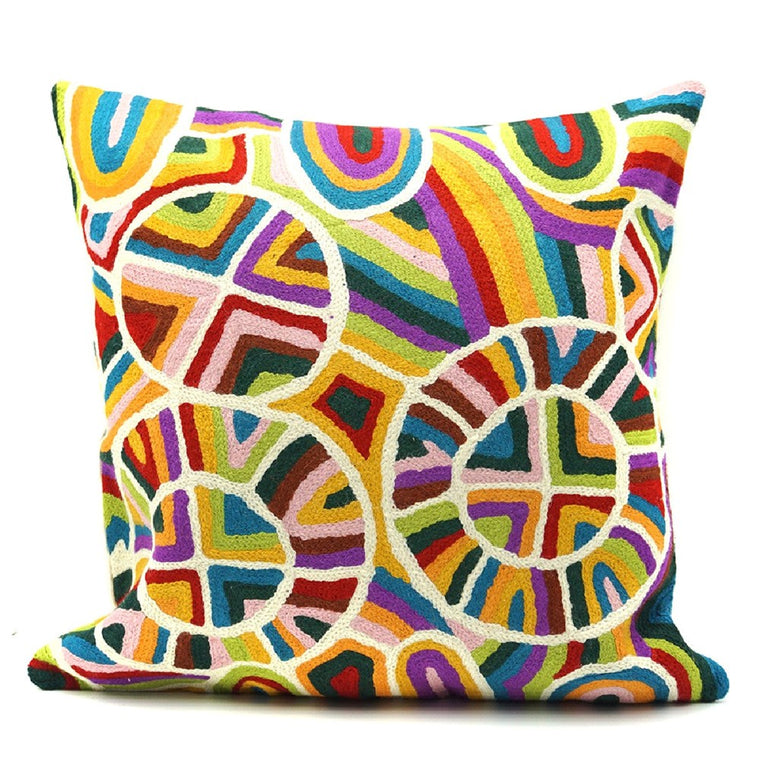 Cushion Cover | Wool 40cm | Samuel Miller | Rainbow