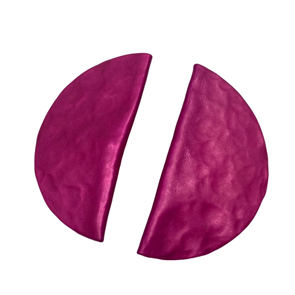 Earrings | half moon | aluminium | assorted colours