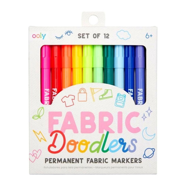 Fabric markers | Fabric doodlers | set of 12