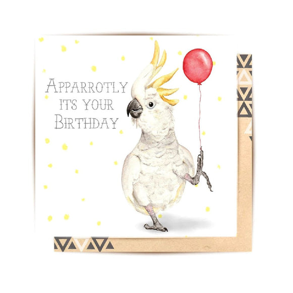 Greeting card | Apparrotly Its Your Birthday | Birthday
