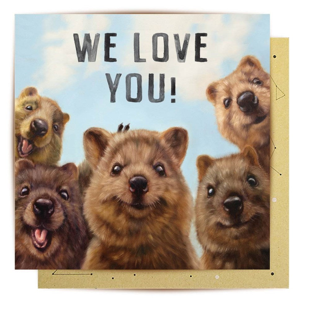 Greeting card | We love you quokkas | All occasions