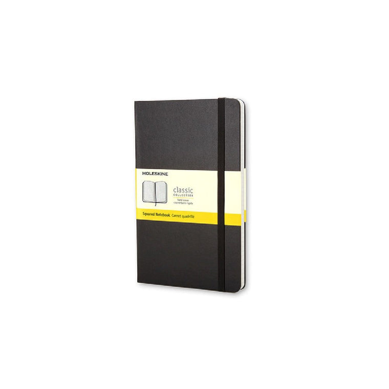 Hardcover notebook | Moleskine | square grid | pocket | black