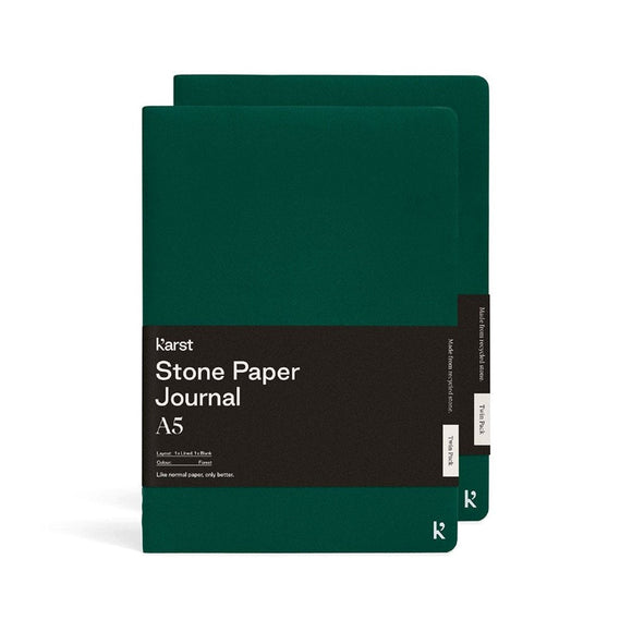 Journal twin pack | Karst | plain & ruled | A5